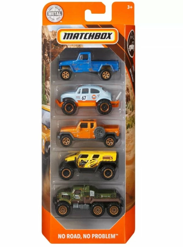 MATCHBOX VEHICLE 5 PACK ASSORTED STYLES 3 MATCHBOX VEHICLE 5 PACK ASSORTED STYLES