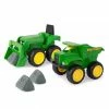 JOHN DEERE SANDBOX VEHICLES 2 PACK DUMP TRUCK AND TRACTOR