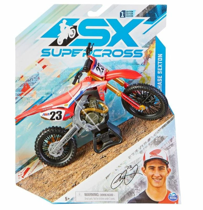 SX SUPERCROSS SUPERCROSS 1:10 DIE CAST COLLECTOR MOTORCYCLE - CHASE SEXTON 3 SX SUPERCROSS SUPERCROSS 1:10 DIE CAST COLLECTOR MOTORCYCLE - CHASE SEXTON