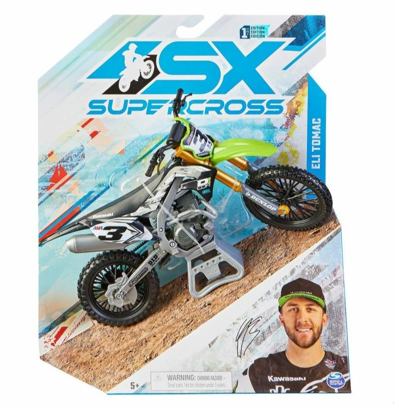 SX SUPERCROSS SUPERCROSS 1:10 DIE CAST COLLECTOR MOTORCYCLE - ELI TOMAC 3 SX SUPERCROSS SUPERCROSS 1:10 DIE CAST COLLECTOR MOTORCYCLE - ELI TOMAC