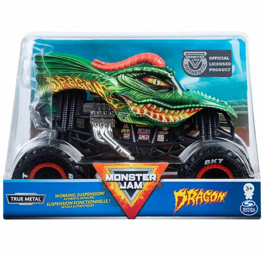 MONSTER JAM 1:24 DRAGON MONSTER TRUCK 3 MONSTER JAM 1:24 DRAGON MONSTER TRUCK