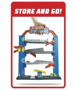 HOT WHEELS CITY STUNT GARAGE PLAYSET -Toddler toy car Shop 160050 A bm04r8