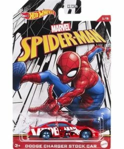 HOT WHEELS THEMED ENTERTAINMENT VEHICLE MARVEL SPIDER-MAN 1/5 DODGE CHARGER STOCK CAR