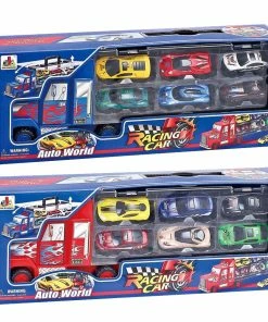 Toyworld Aus TRUCK CARRY CASE WITH 6 DIECAST CARS