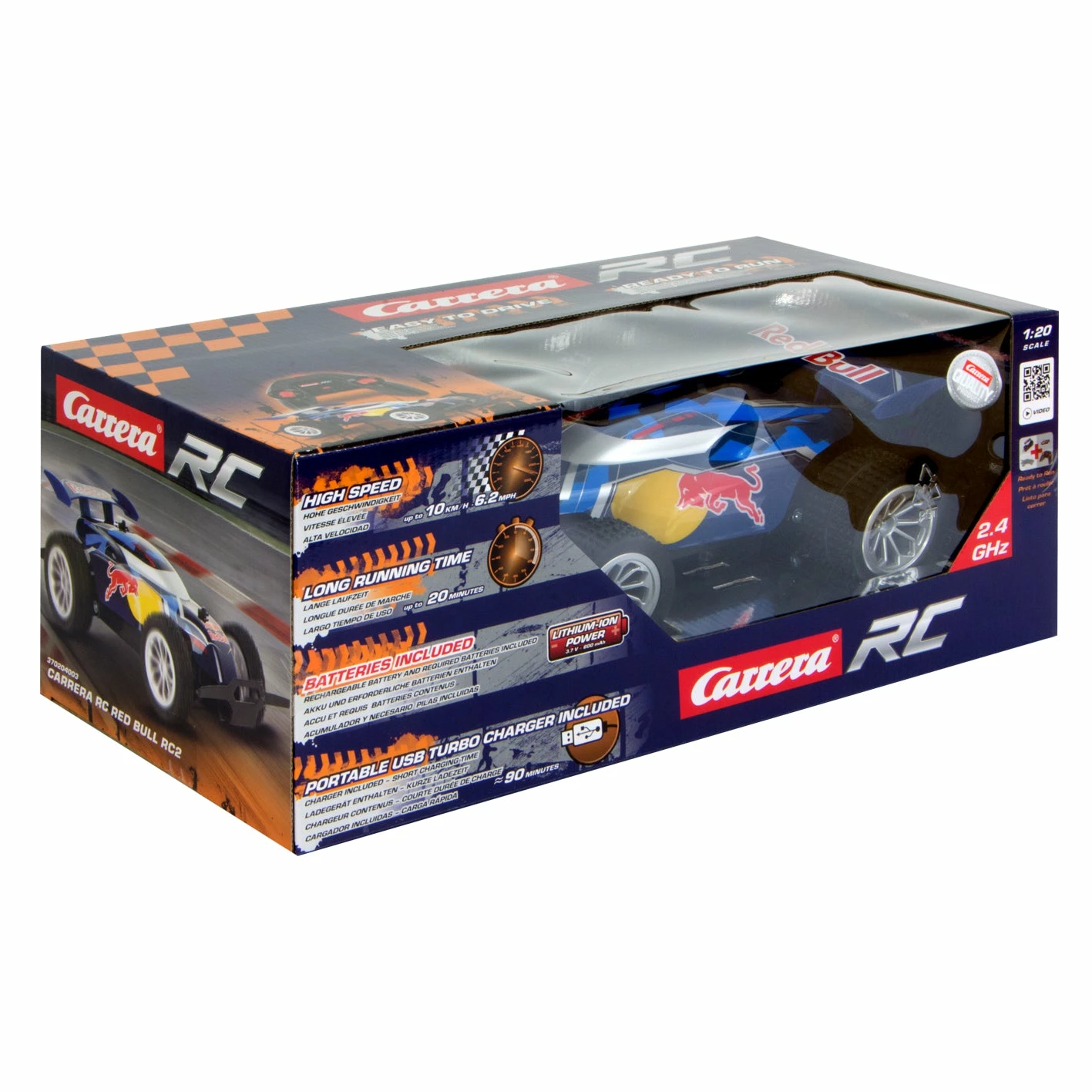 CARRERA RED BULL RC2 REMOTE CONTROL CAR 5 CARRERA RED BULL RC2 REMOTE CONTROL CAR - Image 3