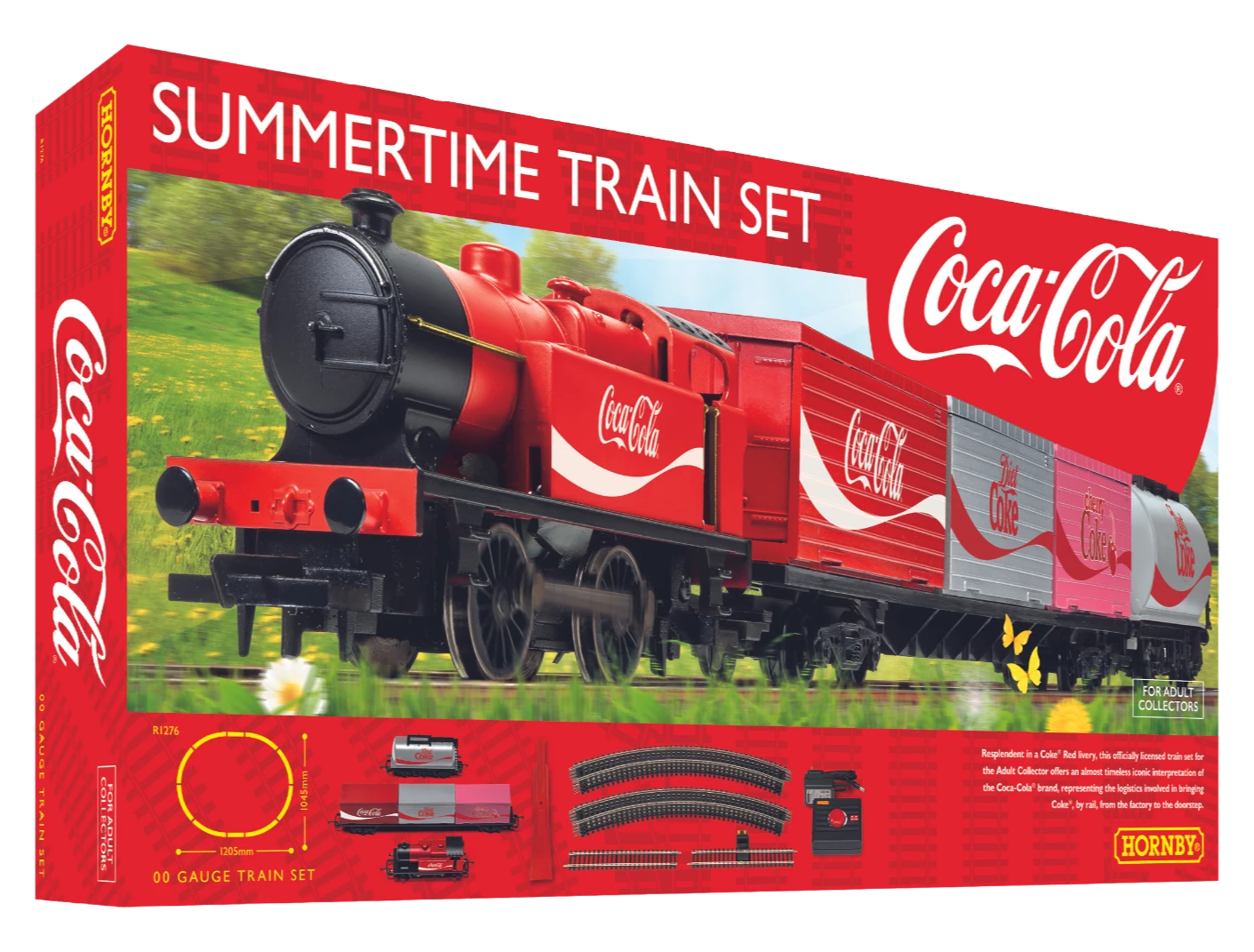 HORNBY SUMMER TIME COCA-COLA TRAIN SET 3 HORNBY SUMMER TIME COCA-COLA TRAIN SET
