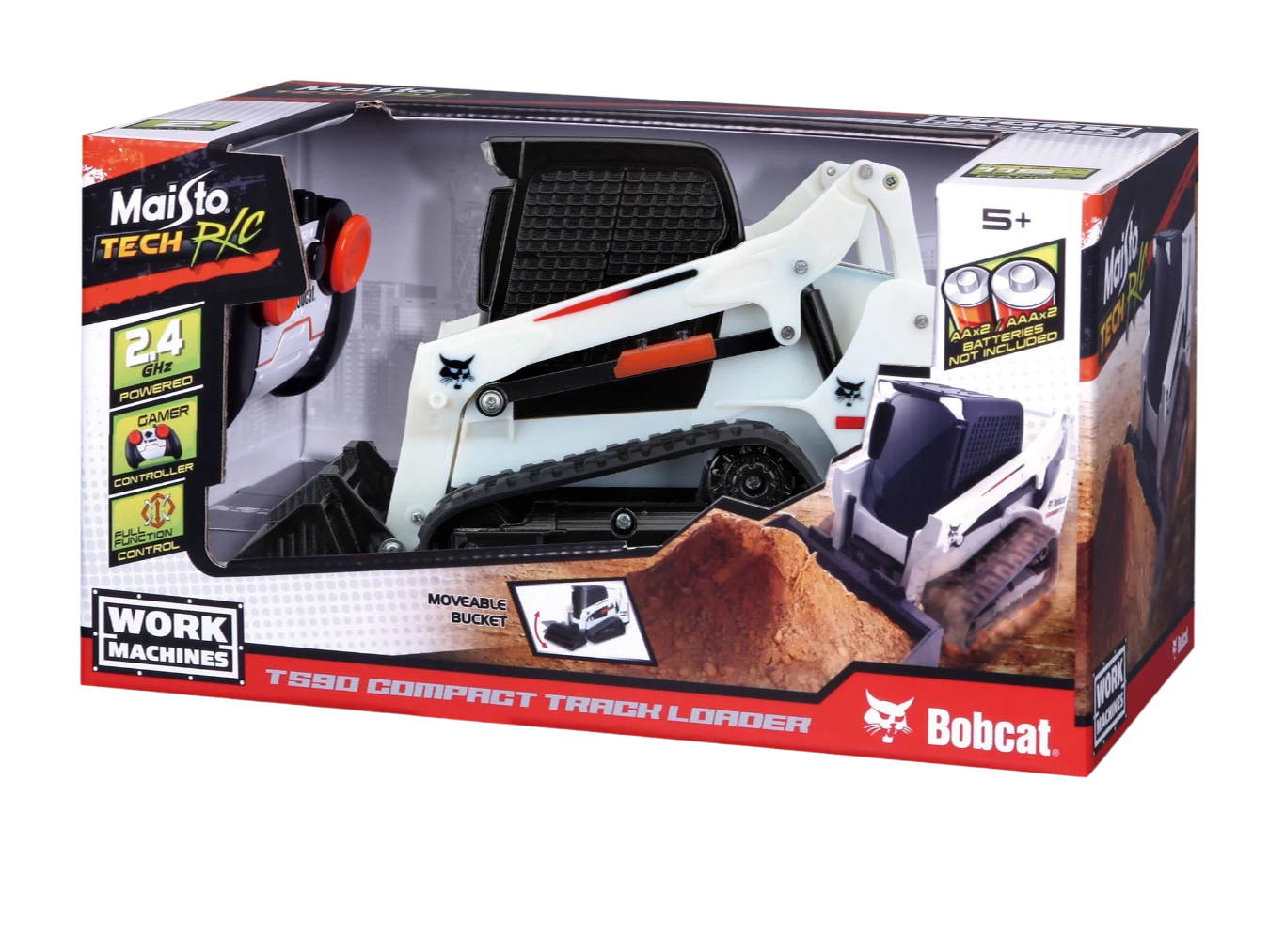 MAISTO TECH REMOTE CONTROL WORK MACHINES BOBCAT T590 COMPACT TRACK LOADER 3 MAISTO TECH REMOTE CONTROL WORK MACHINES BOBCAT T590 COMPACT TRACK LOADER