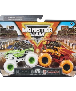 MONSTER JAM 1:64 2 PACK ALIEN INVASION VS DRAGONOID