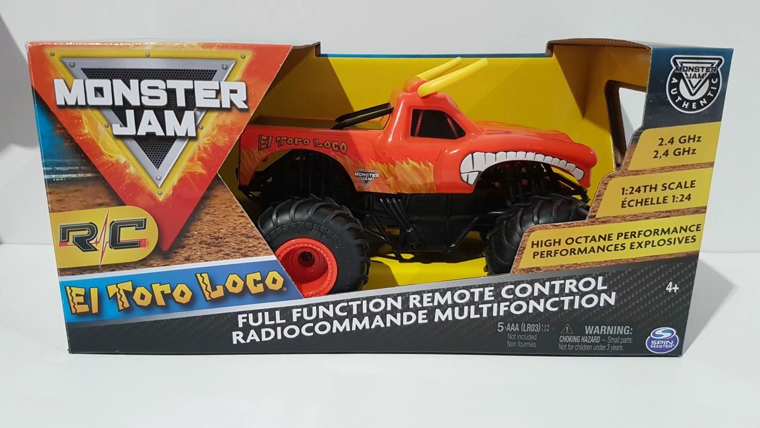 MONSTER JAM 1:24 EL TORO LOCO REMOTE CONTROL MONSTER TRUCK 3 MONSTER JAM 1:24 EL TORO LOCO REMOTE CONTROL MONSTER TRUCK