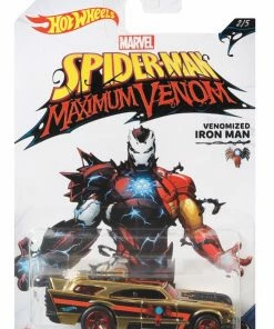 HOT WHEELS MARVEL SPIDERMAN MAXIMUM VENOM VENOMIZED IRON MAN