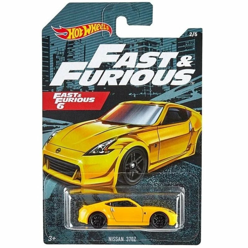HOT WHEELS THEME AUTOMOTIVE VEHICLE FAST & FURIOUS 2/5 NISSAN 370Z 3 HOT WHEELS THEME AUTOMOTIVE VEHICLE FAST & FURIOUS 2/5 NISSAN 370Z