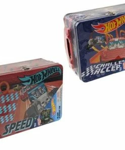 HOT WHEELS 18 CAR STORAGE TIN ASSORTED STYLES