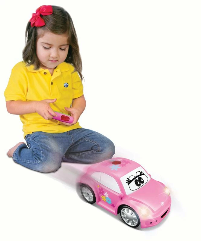BB JUNIOR BBURAGO BABY JUNIOR EASY PLAY RC BEETLE VOLKSWAGEN (PINK) - Image 2
