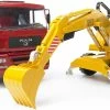 BRUDER MAN TRUCK W/EXCAVATOR -Toddler toy car Shop Bruder MAN Truck with Excavator 4001702027513 BR2751 5cb9c7c2 c22d 49eb 9b04 1cc1e4b05ebf