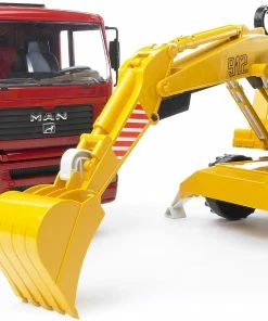 BRUDER MAN TRUCK W/EXCAVATOR