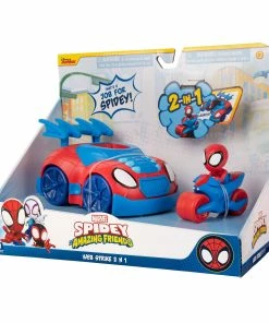 SPIDERMAN MARVEL SPIDEY AND HIS AMAZING FRIENDS WEB STRIKE 2 N 1 VEHICLE -Toddler toy car Shop FeatureVehicle WebStrike2n1Vehicle SNF0019 3Qrt LeftIP lpr 8a7f6721 50f9 4408 889e 568eb001c69c