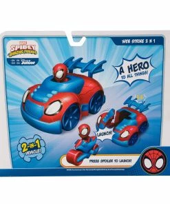 SPIDERMAN MARVEL SPIDEY AND HIS AMAZING FRIENDS WEB STRIKE 2 N 1 VEHICLE -Toddler toy car Shop FeatureVehicle WebStrike2n1Vehicle SNF0019 BackIP lpr 73e976ef 31c8 4116 9dfc 907155f652be