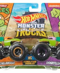 HOT WHEELS MONSTER TRUCKS 1:64 DEMOLITION DOUBLES 2-PACK ASSORTED STYLES -Toddler toy car Shop GTJ53 PIP FE 21 001 21A wn6u87