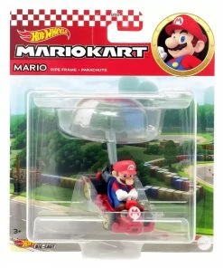 HOT WHEELS MARIO KART MARIO PIPE FRAME AND PARACHUTE