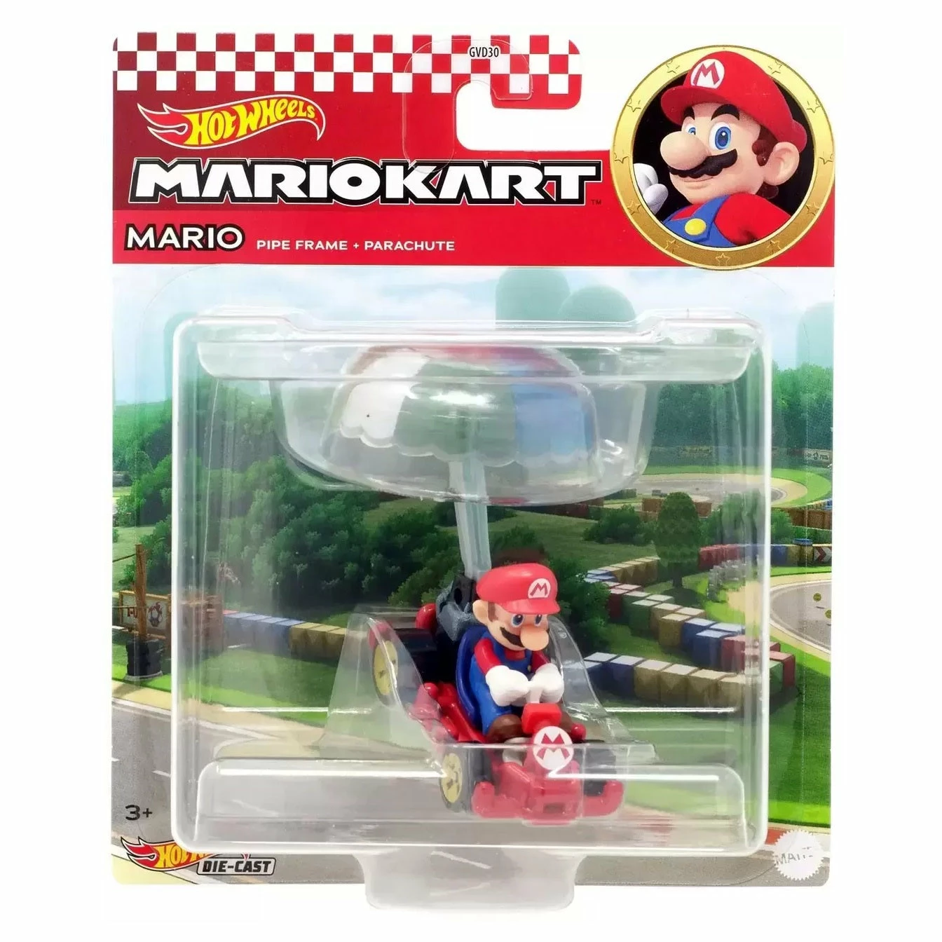 HOT WHEELS MARIO KART MARIO PIPE FRAME AND PARACHUTE 3 HOT WHEELS MARIO KART MARIO PIPE FRAME AND PARACHUTE