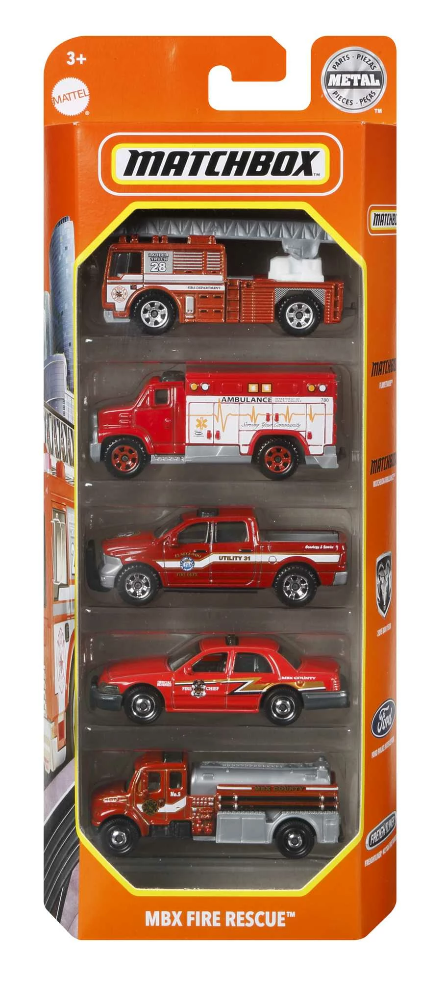 MATCHBOX VEHICLE 5 PACK ASSORTED STYLES 4 MATCHBOX VEHICLE 5 PACK ASSORTED STYLES - Image 2