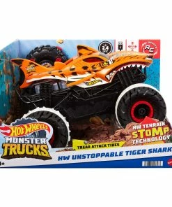 HOT WHEELS MONSTER TRUCKS 1:15 REMOTE CONTROL HW UNSTOPPABLE TIGER SHARK