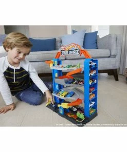 HOT WHEELS CITY STUNT GARAGE PLAYSET -Toddler toy car Shop Image3 abwcu6