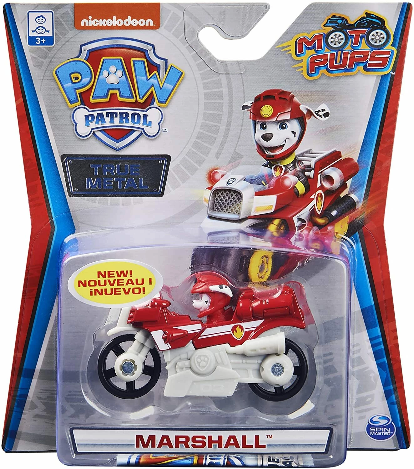 PAW PATROL TRUE METAL VEHICLE MARSHALL MOTO PUPS 3 PAW PATROL TRUE METAL VEHICLE MARSHALL MOTO PUPS