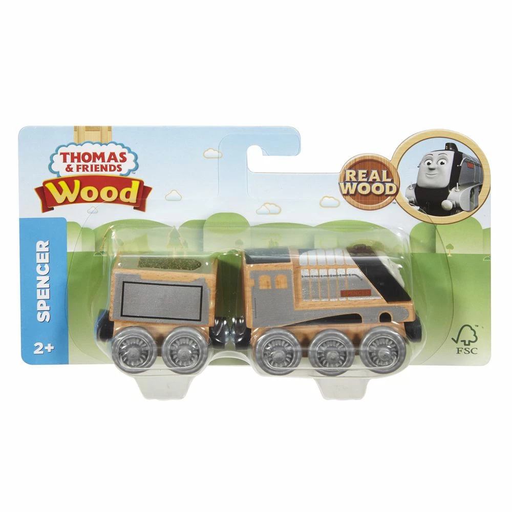 Fisher-Price THOMAS & FRIENDS WOOD LARGE ENGINE & CARRIGE SPENCER 3 Fisher-Price THOMAS & FRIENDS WOOD LARGE ENGINE & CARRIGE SPENCER