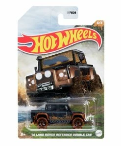 HOT WHEELS THEMED AUTOMOTIVE VEHICLE MUD RUNNERS 5/5 '15 LAND ROVER DEFENDER DOUBLE CAB