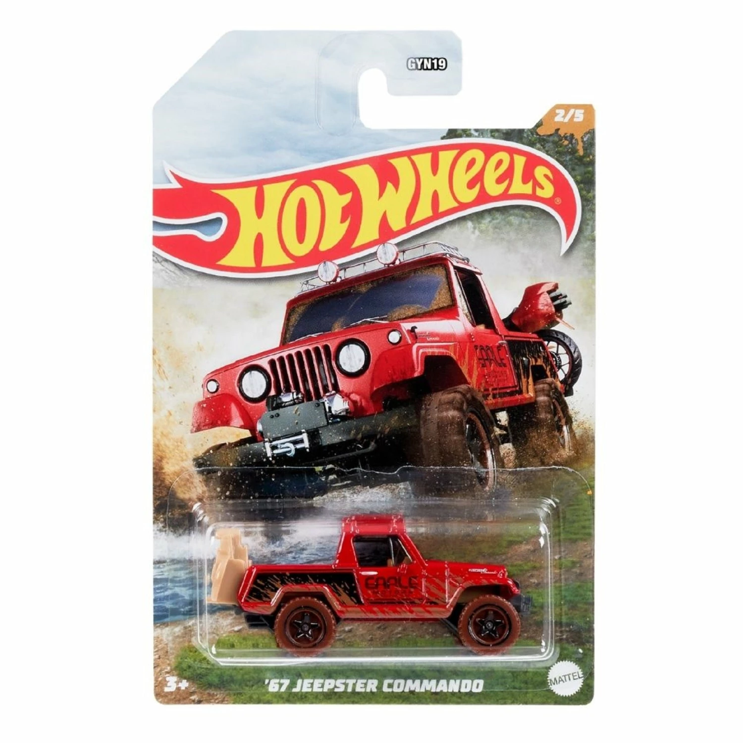 HOT WHEELS THEMED AUTOMOTIVE VEHICLE MUD RUNNERS 2/5 '67 JEEPSTER COMMANDO 3 HOT WHEELS THEMED AUTOMOTIVE VEHICLE MUD RUNNERS 2/5 '67 JEEPSTER COMMANDO