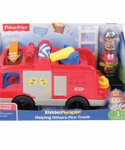 FISHER-PRICE LITTLE PEOPLE LARGE VEHICLE HELPING OTHERS FIRE TRUCK
